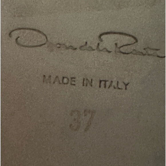 Oscar de la Renta Women’s Blue Suede Pointed Toe Flats Size 37 - Picture 6 of 6